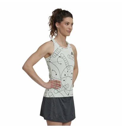 Майка женская Adidas Tennis Tank Club Grey HM6523
