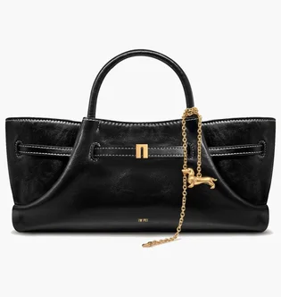 Сумка жіноча JW PEI Maeve Dachshund Metal Charm Tote Bag Black BB2025BG134117JWP
