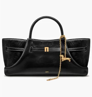 Сумка женская JW PEI Maeve Dachshund Metal Charm Tote Bag Black BB2025BG134117JWP