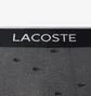 Трусы мужские Lacoste Logo Waist Trunks Black/Grey (3 шт) 6H1294-51