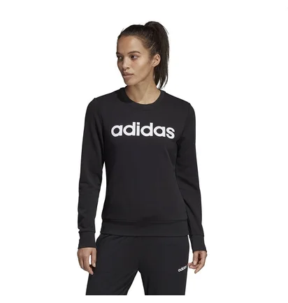 Свитшот женский Adidas Essentials Linear Crewneck Black DP2363