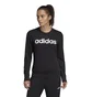 Свитшот женский Adidas Essentials Linear Crewneck Black DP2363