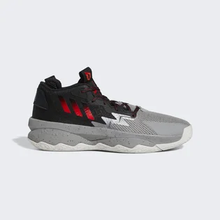 Кросівки унісекс Adidas Dame 8 Basketball Shoes Black/Grey Hr1558