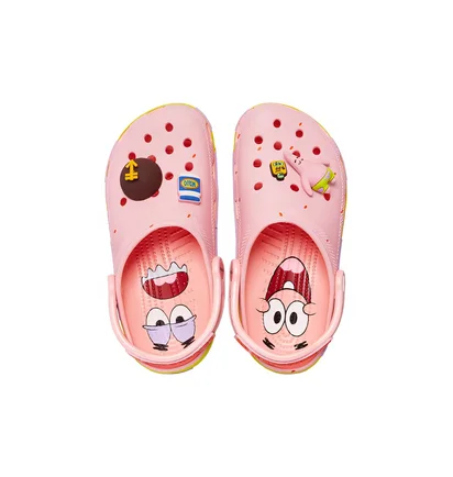 Тапочки унисекс CROCS Spongebob Squarepants X Classic Clog Pink 209479-737