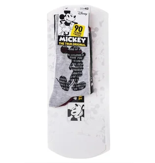 Носки детские Disney Mickey Ecriture Dans Mickey/All Over De Mickey/Tet Grey/Black (3 пары) 93154162-1