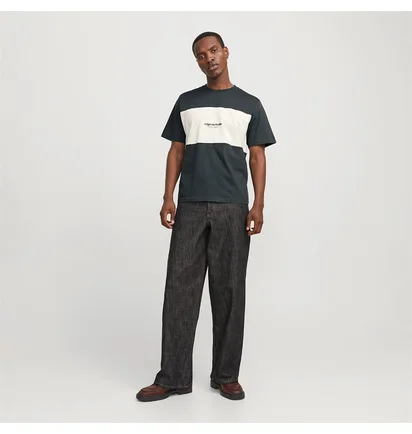 Футболка чоловіча Jack & Jones Jorvesterbro Block Olive 12277742-FORESTRIVER-ANTI