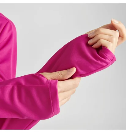 Кофта женская Nike Dri-Fit Swoosh Quarter-Zip Running Top Pink FB4687-615