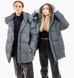 Парка унисекс Rains Jackets Grey 1524-SLATE