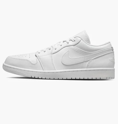 Кроссовки мужские Air Jordan 1 Low White 553558-136