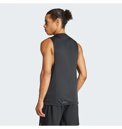 Майка мужская Adidas Designed For Training Workout Heat.Rdy Tank Black IS3708