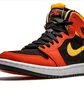 Кроссовки мужские Air Jordan 1 High Zoom Cmft Black/Orange CT0978-006