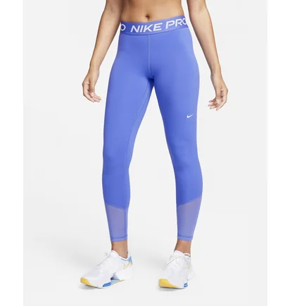 Легінси жіночі Nike Pro Mid-Rise Full-Length Leggings Light Blue FB5687-413