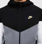 Толстовка чоловіча Nike Tech Fleece Grey/Black FZ4709-011