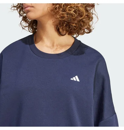 Свитшот женский Adidas Essentials Small Logo Feel Cozy Blue IX7941