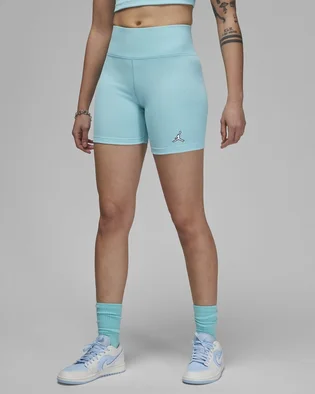 Шорты женские Air Jordan Ribbed Bike Shorts Turquoise DZ3180-464