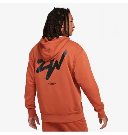 Толстовка мужская Air Jordan M J Zion Hoodie Orange Dj5869-246