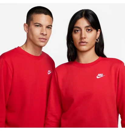 Свитшот женский Nike Sportswear Club Fleece Crewneck Sweatshirt Red DQ5473-657