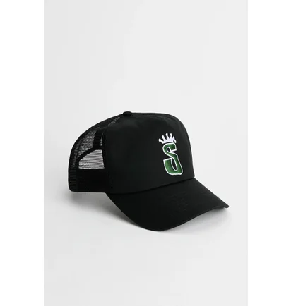 Кепка унисекс Stussy Trucker S Crown Black 1311170-1361
