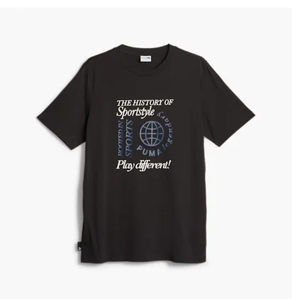 Футболка чоловіча Puma Legacy Graphic Tee Black 622735-01