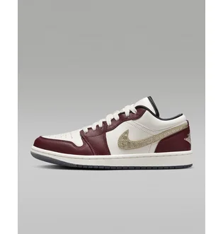 Кроссовки женские Air Jordan 1 Low Se Lunar New Year Shoes Beige/Bordo FJ5735-100