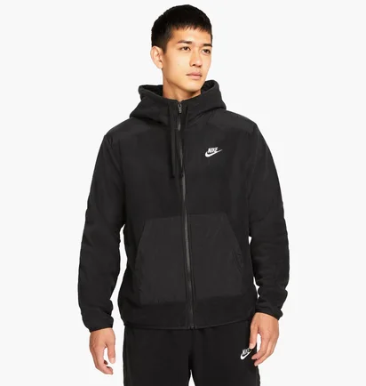 Толстовка мужская Nike Nsw Spe+ Flc Fz Top Winter Black DD4882-010