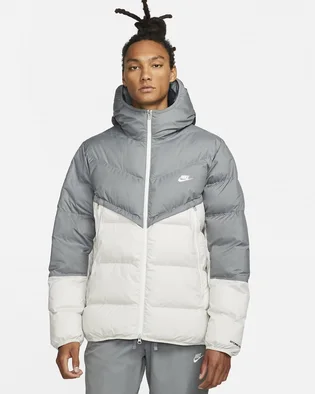 Куртка мужская Nike M Nk Sf Wr Pl-Fld Hd Jkt Grey/White Dr9605-084
