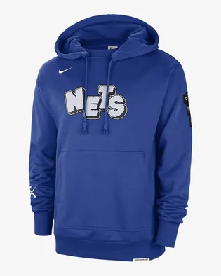 Худи мужское Nike Nba Courtside Brooklyn Nets Standard Issue City Edition 2023/24 Blue FB4440-495