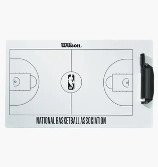 Тактична дошка Wilson Nba Coaches Dry Erase Board White WTBA9002NBA