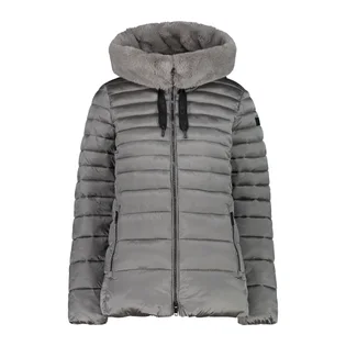 Пуховик жіночий CMP Woman Jacket Fix Hood Grey 31K3006F-U911