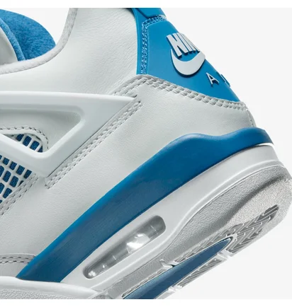 Кроссовки детские Air Jordan 4 Retro Military Blue White HF4281-141