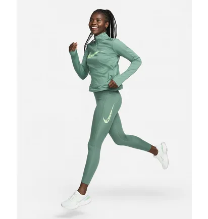 Кофта женская Nike 1/4 Dri-Fit Swoosh Green FN2636-361