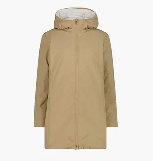 Парка жіноча CMP Reverse Fix Hood Feel Beige/White 35K3616-P405