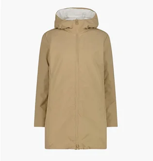 Парка жіноча CMP Reverse Fix Hood Feel Beige/White 35K3616-P405