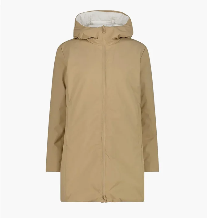 Парка жіноча CMP Reverse Fix Hood Feel Beige/White 35K3616-P405