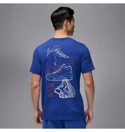 Футболка чоловіча Air Jordan Brand Rare Aj3 Ss Crew Blue IB7526-485