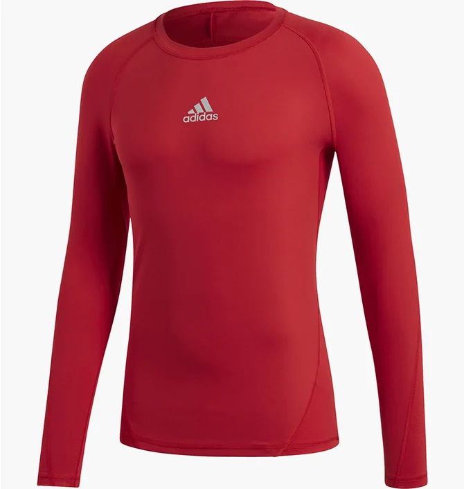 Лонгслив мужской Adidas Alphaskin Sport Shirt Longsleeve Red CW9490