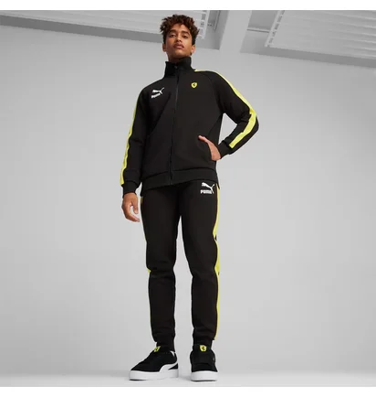 Олимпийка мужская Puma Scuderia Ferrari Race Iconic T7 Motorsport Jacket Black/Yellow 625198-01