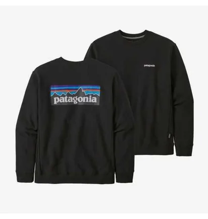 Лонгслив мужской Patagonia P-6 Logo Uprisal Crew Sweatshirt Black BLK39657