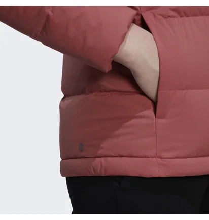 Пуховик жіночий Adidas Helionic Hooded Down Jacket Red Hg8745