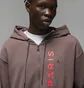 Толстовка мужская Air Jordan X Paris Saint-Germain Full Zip-Fleece Hoodie Brown Dn6150-291