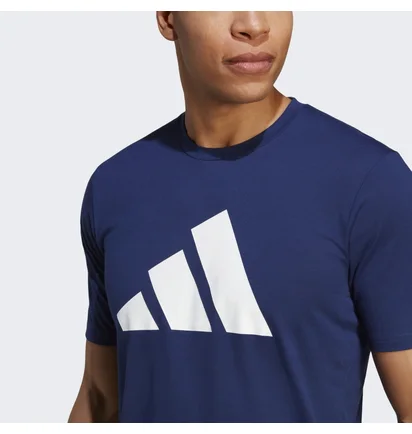 Футболка чоловіча Adidas Train Essentials Feelready Logo Training Tee Blue Ib8275