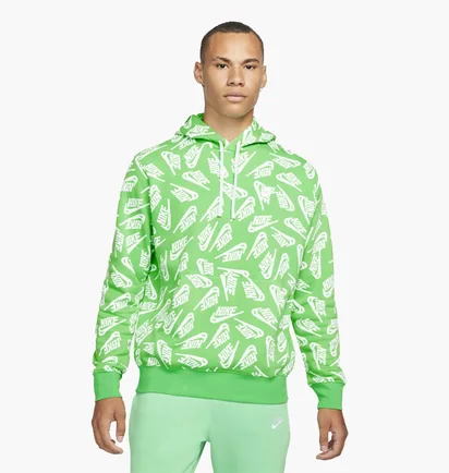 Худи мужское Nike Sportswear Sport Essentials+ Green/White DD4847-362