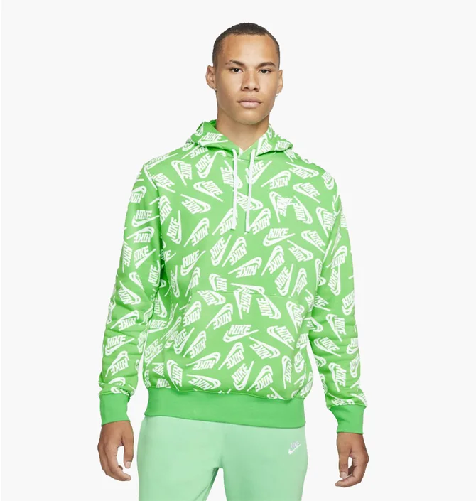 Худи мужское Nike Sportswear Sport Essentials+ Green/White DD4847-362