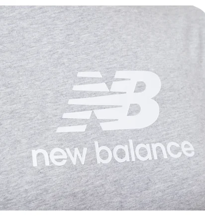 Футболка детская New Balance Essentials Stacked Logo Jersey Grey YT31541AG