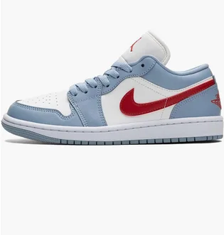 Кроссовки женские Air Jordan 1 Low Light Blue/White DC0774-164