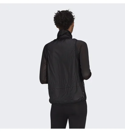 Жилетка жіноча Adidas Run Icon 3-Stripes Running Wind Vest Black H56805