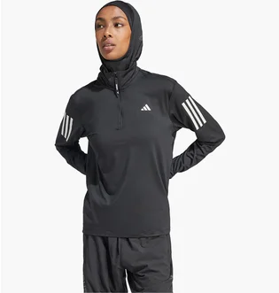 ᐉ Лонгслів жіночий Adidas Own The Run Half-Zip Jacket Black