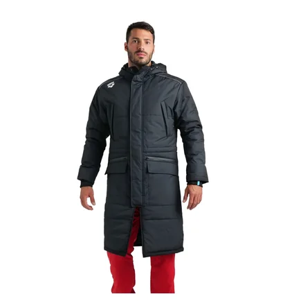 Куртка унисекс Arena Team Parka Solid Black 004914-530