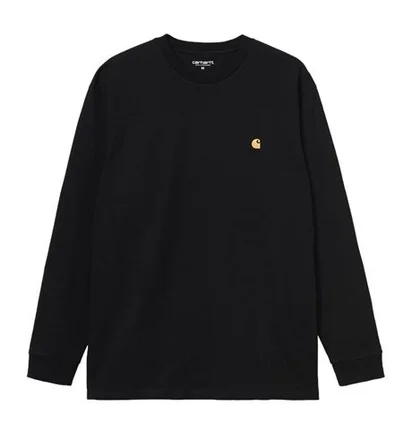 Лонгслів чоловічий Carhartt Wip Chase L/S T-Shirt Black I026392-00FXX