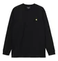 Лонгслів чоловічий Carhartt Wip Chase L/S T-Shirt Black I026392-00FXX